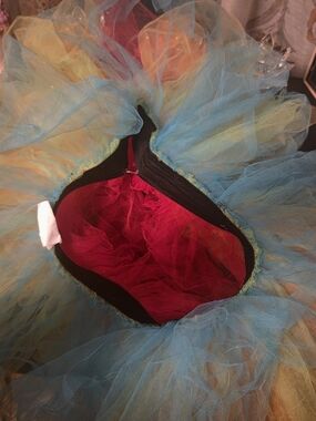 Colorful Layered Tutu Skirt - Multi Blue, Yellow, Red Never Worn